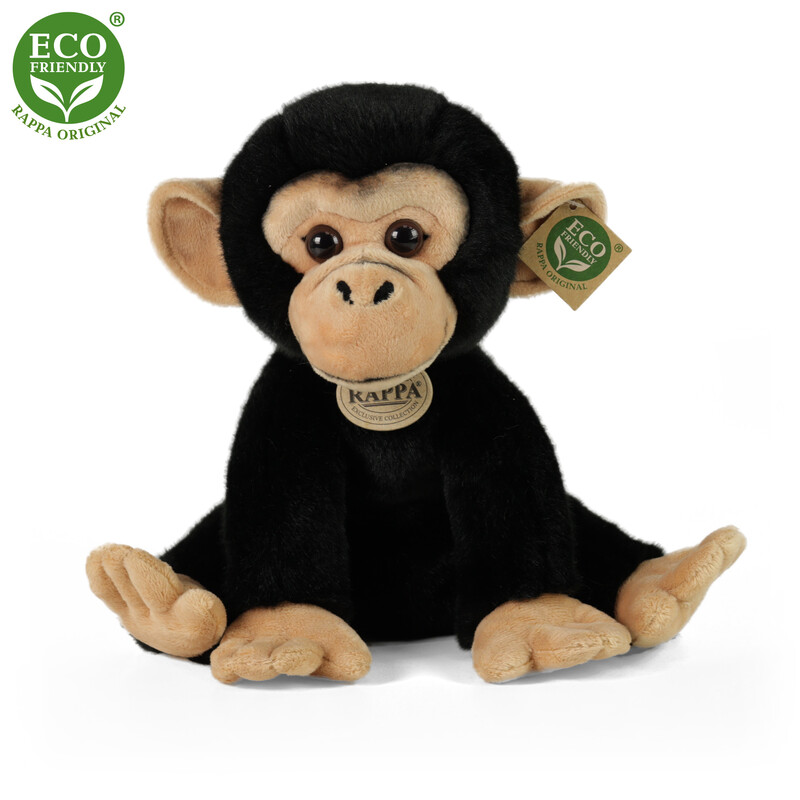 RAPPA - Plyšový šimpanz 28 cm ECO-FRIENDLY
