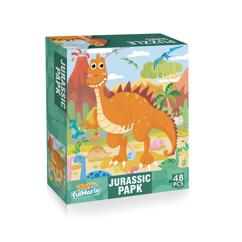 RAPPA - Puzzle s dinosaury 48 dílů 60 x 44 cm