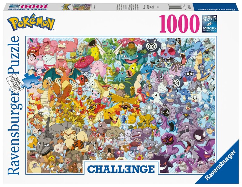 RAVENSBURGER - Challenge Puzzle: Pokémon 1000 dílků