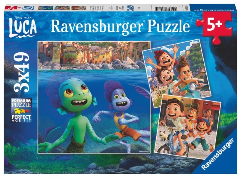 RAVENSBURGER - Disney Pixar: Luca 3x49 dílků
