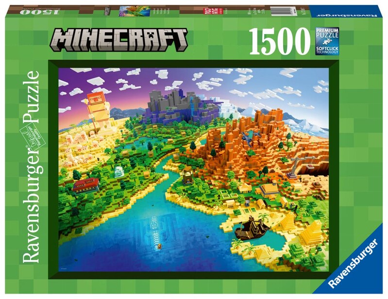 RAVENSBURGER - Minecraft: Svět Minecraftu 1500 dílků