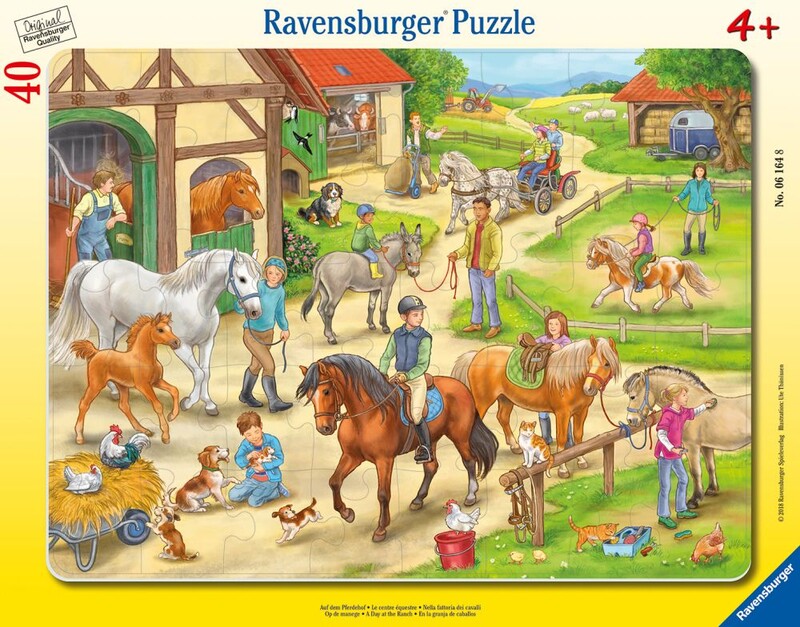 RAVENSBURGER - Na koňské farmě 40 dílků