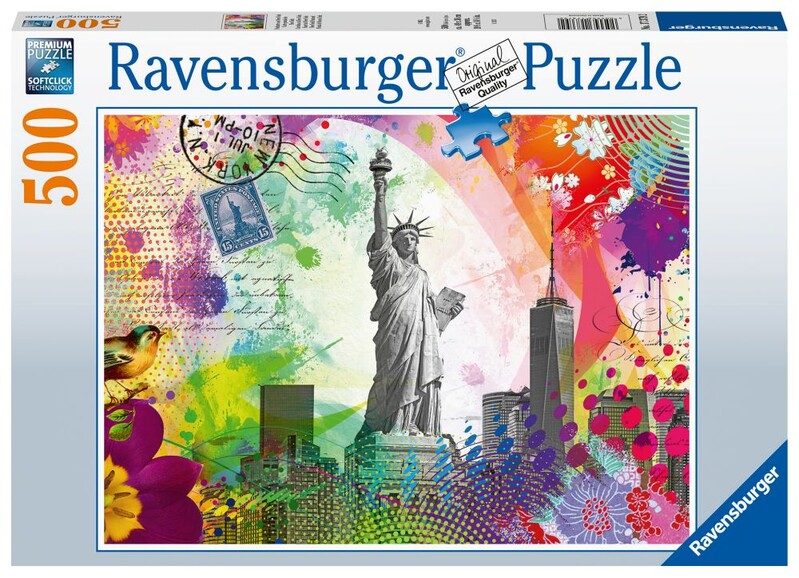 RAVENSBURGER - Pohlednice z New Yorku 500 dílků
