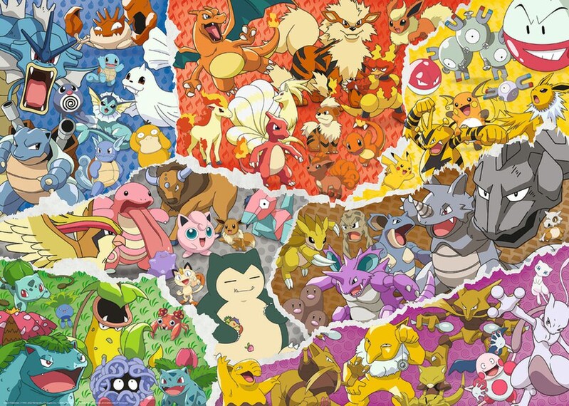 RAVENSBURGER - Pokémon 1000 dílků