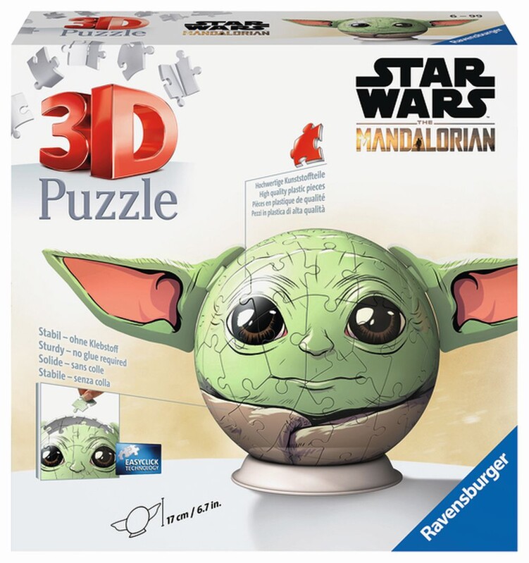 RAVENSBURGER - Puzzle-Ball Star Wars: Baby Yoda s ušima 72 dílků