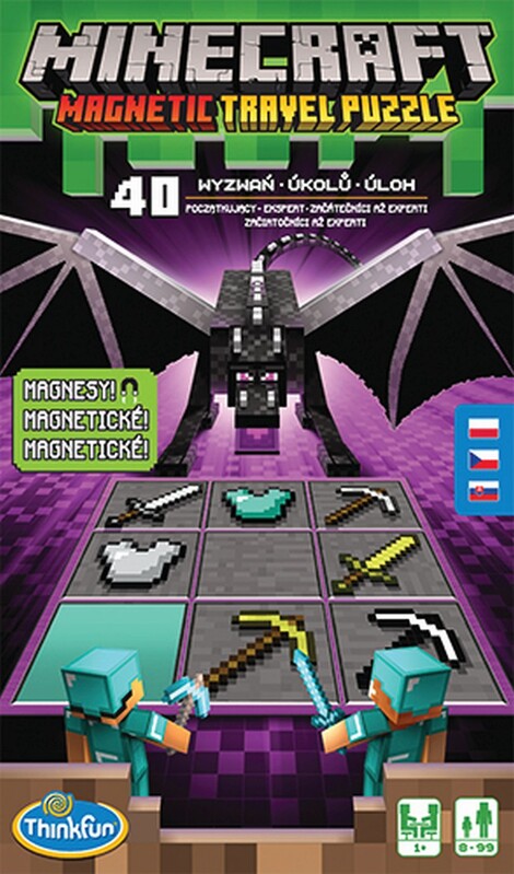 RAVENSBURGER - Thinkfun Minecraft Magnetická Cestovní Hra
