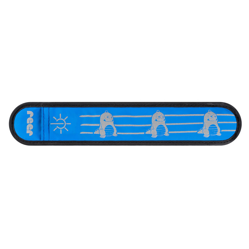 REER - Páska reflexní s LED světlem - modrá