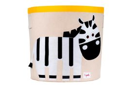 3 SPROUTS - Koš na hračky Zebra Black & White