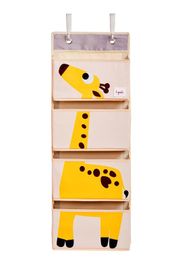 3 SPROUTS - Závěsný organizér Giraffe Yellow