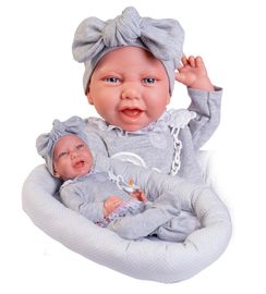 ANTONIO JUAN - 33228 CARLA - realistická panenka miminko s měkkým látkovým tělem - 42 cm