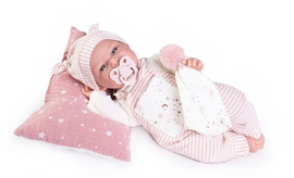ANTONIO JUAN - 70252 CLARA - realistická panenka miminko se zvuky a měkkým látkovým tělem