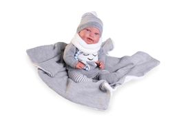 ANTONIO JUAN - 80114 SWEET REBORN PIPO - realistická panenka miminko s měkkým látkovým tělem