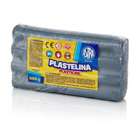 ASTRA - Plastelína 500g Metalická Stříbrná, 303117015