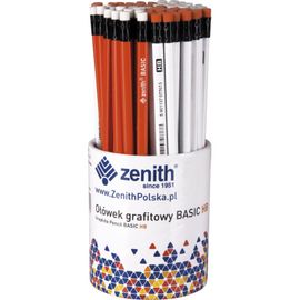 ASTRA - ZENITH Basic, Obyčejná tužka HB s gumou, mix barev, stojan, 206315005