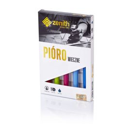 ASTRA - ZENITH Omega Pastel, 5ks Plnicí pero + náplň, mix barev, krabička, 10560500