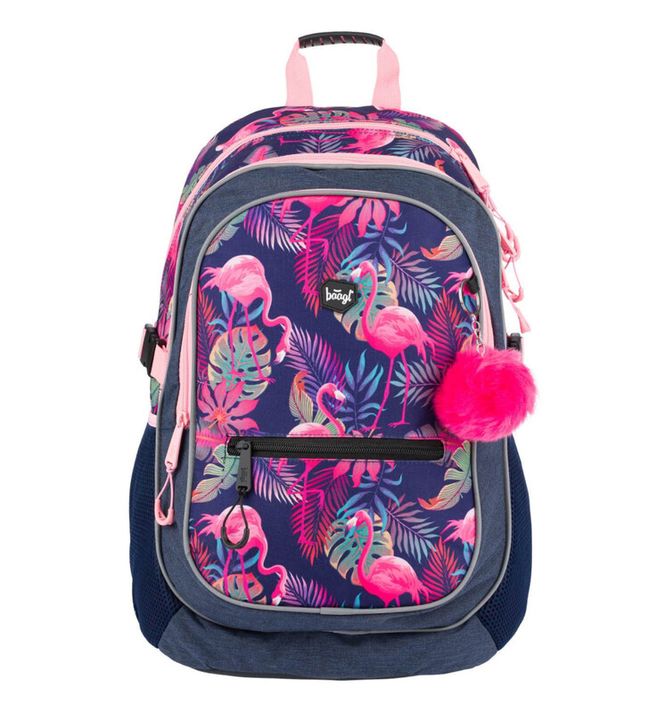 BAAGL - Školní batoh Flamingo