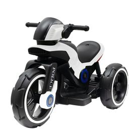 BABY MIX - Dětská elektrická motorka POLICE bílá