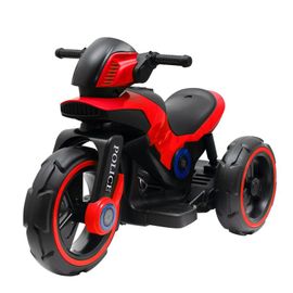 BABY MIX - Dětská elektrická motorka POLICE červená