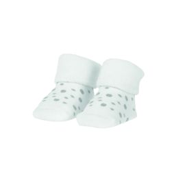 BAMBAM - Ponožky Organické Sada Bílá-Puntíky