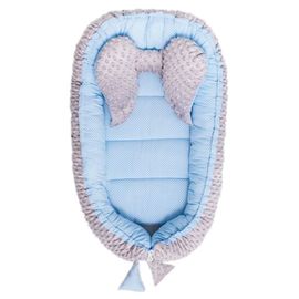 BELISIMA - Hnízdečko pro miminko Minky Sweet Baby modré