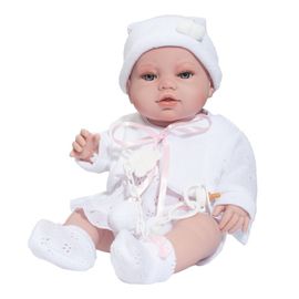 BERBESA - Luxusní dětská panenka-miminko Terezka 43cm