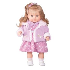 BERBESA - Luxusní mluvící dětská panenka-holčička Kristýna 52cm