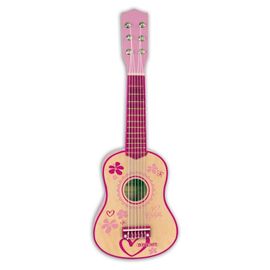 BONTEMPI - Klasická dřevěná kytara 55 cm v dívčí růžové barvě 225572