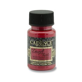 CADENCE - Textilná farba, metal. červená, 50 ml