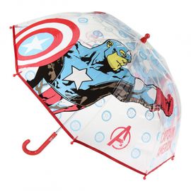 CERDÁ - Dětský deštník AVENGERS Captain America Transparent, 2400000548