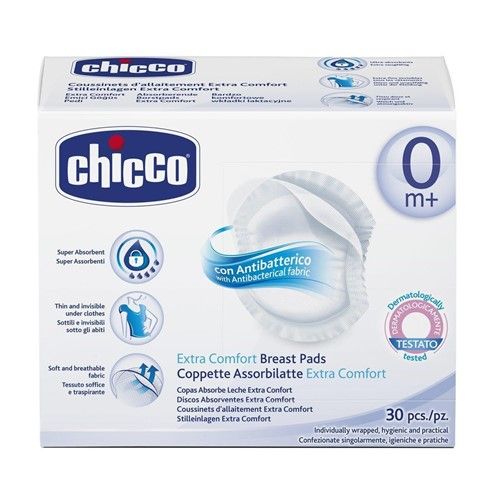 Chicco - Antibakteriální tampony do podprsenky - 30 ks
