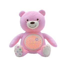 CHICCO - Hračka medvídek s projektorem - růžová