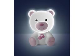 CHICCO - Noční světlo Medvídek - růžové
