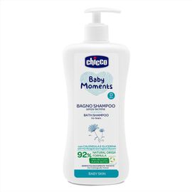 CHICCO - Šampon na vlasy a tělo s dávkovačem Baby Moments 92 % přírodních složek 750 ml