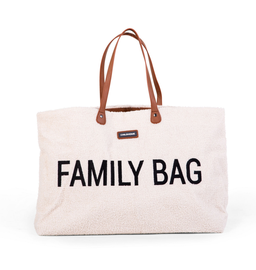 CHILDHOME - Cestovní taška Family Bag Teddy Off White