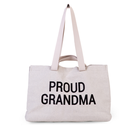 CHILDHOME - Cestovní taška Grandma Canvas Off White
