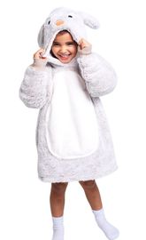 COZY NOXXIEZ - CH301 Králík - hřejivá televizní mikinová deka s kapucí pro děti 3 - 6 let