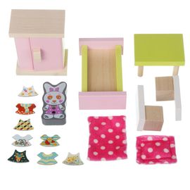 CUBIKA - Cubik 12640 Pokoj - dřevěný nábytek pro panenky