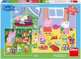 DINO - Peppa Pig Na Prázdninách 3X55 Puzzle