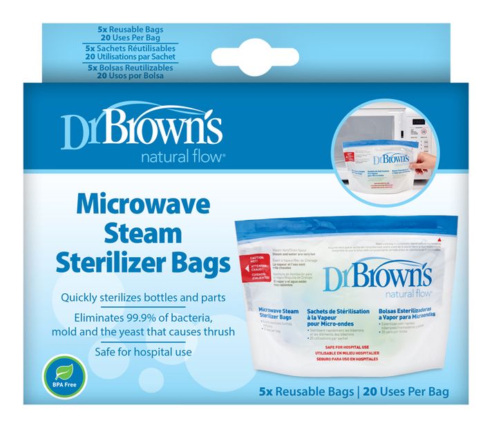 DR.BROWNS - Kapsy na sterilizaci v mikrovlnné troubě 5ks (D960)