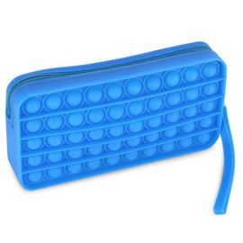 EASY - Antistresové školní silikonové pouzdro, modré