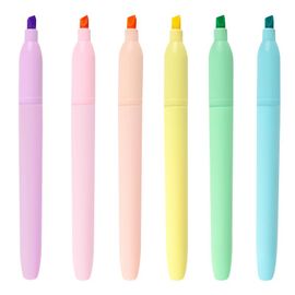 EASY -  FLASH PASTEL Sada moderních barevných zvýrazňovačů, 6 pastelových barev v balení