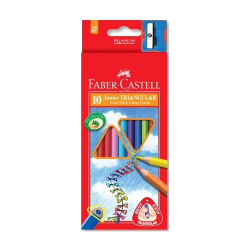 FABER CASTELL - Pastelky Faber-Castell Grip Junior 10 barev