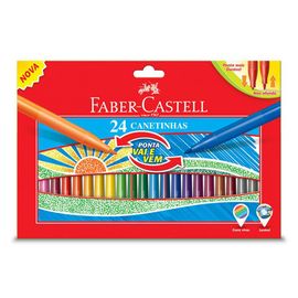 FABER CASTELL - Popisovače s pružným hrotem, barevné sada 24 ks