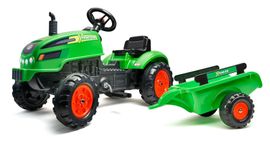 FALK - Šlapací traktor 2048AB X Tractor zelený s vlečkou