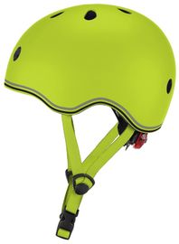 GLOBBER - Dětská helma Go Up Lights Lime Green XXS / XS