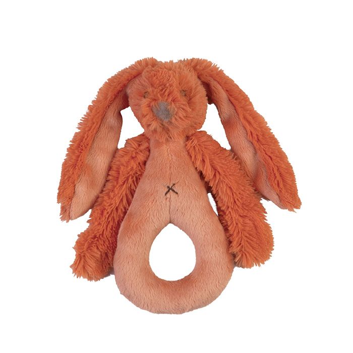 HAPPY HORSE - Chrastítko králíček Richie oranžový velikost: 18 cm