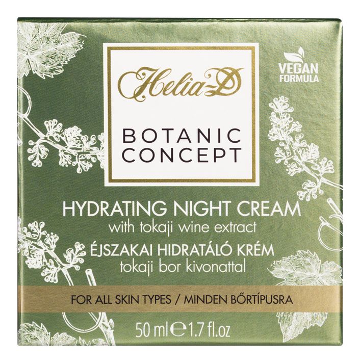 HELIA-D - Botanic Concept Hydratační noční krém s tokajským vinným extraktem 50ml