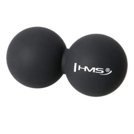 HMS - Dvojitý masážní míč BLC02 černý - Lacrosse Ball