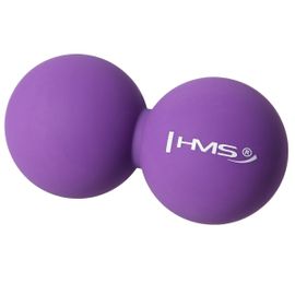 HMS - Dvojitý masážní míč BLC02 fialový - Lacrosse Ball