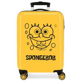 JOUMMA BAGS - Luxusní ABS cestovní kufr SPONGEBOB Yellow, 55x38x20cm, 34L, 2771721
